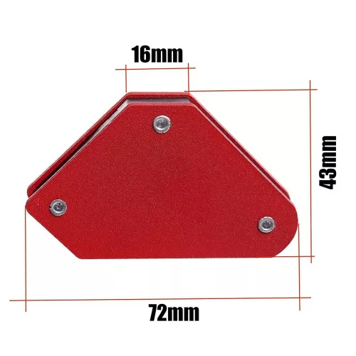 Suporturi Sudură Magnetice Mini, Set 4 Bucăți, 4 kg