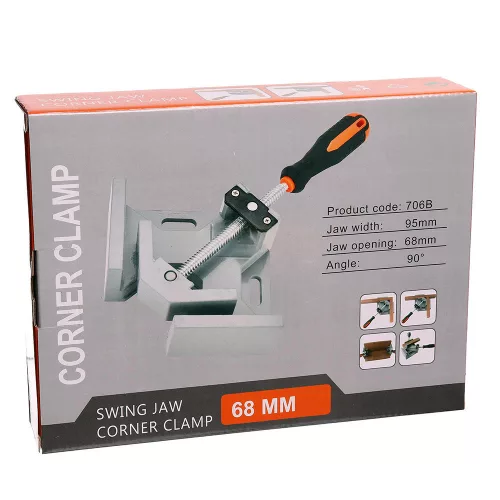 Gheară de Sudură Unghiulară 90° din Aluminiu, Deschidere 68mm