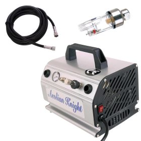   Compresor Aerograf AS-179 Dublu cu Regulator, Rezervor 0.3L, 35-40L/min