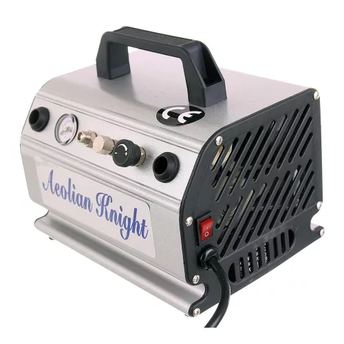 Compresor Aerograf AS-179 Dublu cu Regulator, Rezervor 0.3L, 35-40L/min