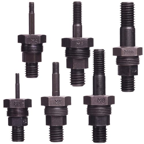 Adaptor șurubelniță piulițe nituire TC Technic, 175mm, 6 capete (M3-M10)