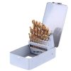 Set Burghie HSS-TIN cu Nitrură de Titan, 1-13mm, 25 Piese