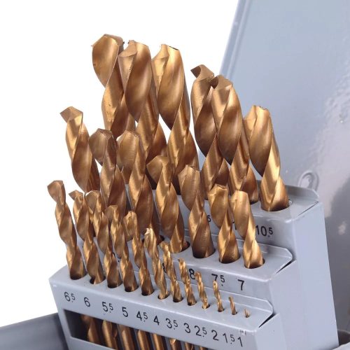 Set Burghie HSS-TIN cu Nitrură de Titan, 1-13mm, 25 Piese