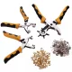 Set Profesional 5 în 1: Clești Perforator, Ocheți, Capse