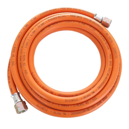 Furtun Propan 3m, 3/8" Filet Dublu, 10 bari, 6.3 mm