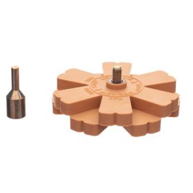   Disc de Cauciuc pentru Îndepărtarea Adezivului cu Dinți Dubli 100 mm + Adaptor 6 mm