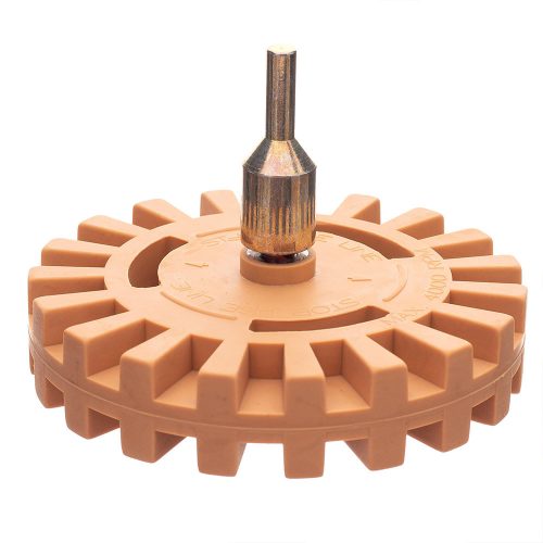 Disc de Cauciuc pentru Îndepărtarea Adezivilor 100mm cu Adaptor 6mm