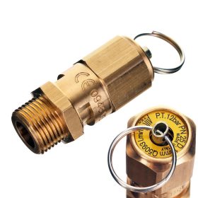Supapă de Siguranță Alamă 3/8" 12 Bari Compresoare
