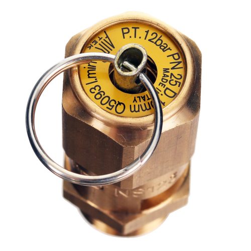 Supapă de Siguranță Alamă 3/8" 12 Bari Compresoare