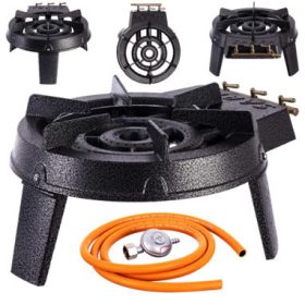 Aragaz din Fontă pe GPL 9.8 kW, Profesional cu Regulator