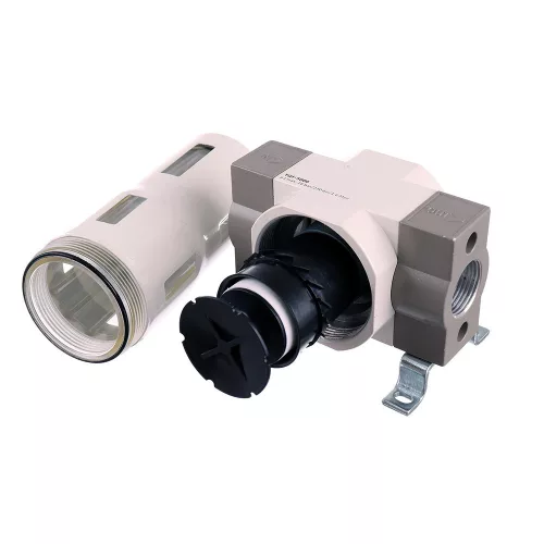 Filtru Aer 1 Inch cu Separator și Decantor Apă 0,04 mm YQF5000-06