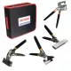 Set Profesional Clești Tablă Crom-Vanadiu cu Perforator Manual