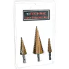 Set Burghie Conice în Trepte 4-32mm, Oțel Rapid cu Titan, 3 piese