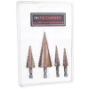 Set Burghie Conice pentru Metal, 4 Piese HSS Titan, 3-32 mm