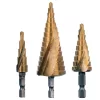 Set Burghie Conice Etajate, HSS cu Strat de Titan, 4-32 mm, 3 Piese