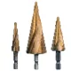 Set Burghie Conice Etajate, HSS cu Strat de Titan, 4-32 mm, 3 Piese