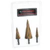 Set Burghie Conice Etajate, HSS cu Strat de Titan, 4-32 mm, 3 Piese