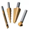 Set Burghie în Trepte, Freze & Răsucire HSS, 4 Bucăți TC Technic