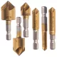 Set Burghie Frezare Conice 6-19mm, 6 Piese, Oțel Rapid, Acoperire Nitrură de Titan
