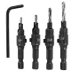 Burghie Lemn cu Căptușitoare, Set 4 Bucăți (6-12 mm), TC Technic F1286