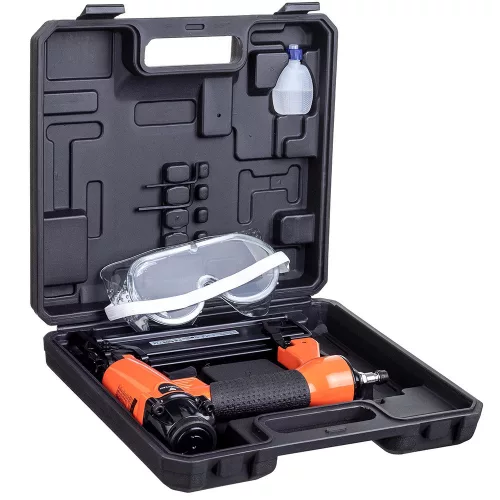 Mașină Pneumatică de Bătut Cuie și Capse Rongpeng SF5040Q, 10-50mm, GA18, 1.2 kg