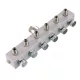 Distribuitor de Aer pentru Pistol Vopsit, Aluminiu, 6 Ieșiri cu Regulator