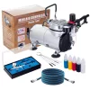 Compresor AS18-2KP cu Aerograf Fengda BD-130 0.3mm