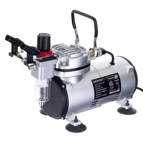 Compresor AS18-2KP cu Aerograf Fengda BD-130 0.3mm