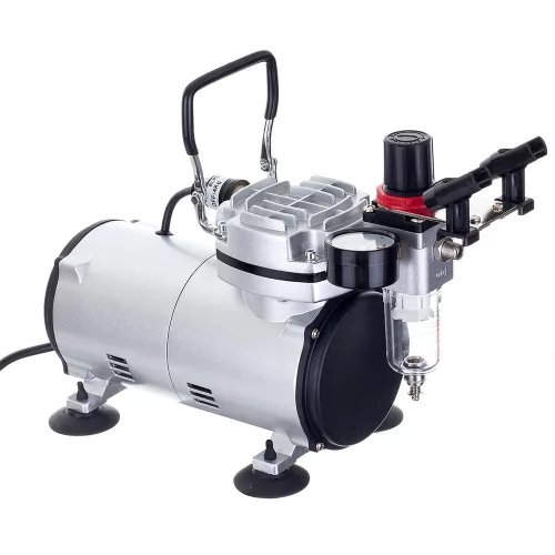 Compresor AS18-2KP cu Aerograf Fengda BD-130 0.3mm