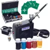 Set Aerograf Complet cu Compresor și Pistol de Pulverizare 0.3mm