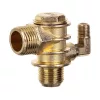 Supapă de Reținere Compresor 100L cu Eliberator Aer, 1/2" Z x 3/4", Aliaj Zinc