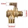 Supapă de Reținere Compresor 100L cu Eliberator Aer, 1/2" Z x 3/4", Aliaj Zinc