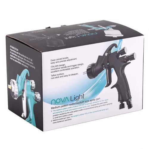 Pistol de Vopsit Mini AUARITA NOVA HVLP 1.0mm, Negru