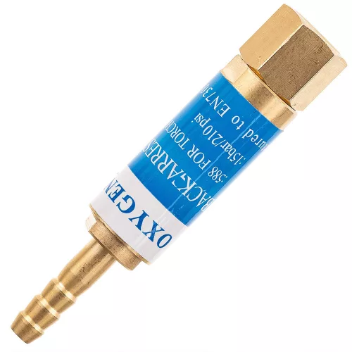 Supapă Siguranță Oxigen 1/4" pentru Torțe, 6.3mm, 15 Bar