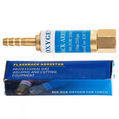 Supapă Siguranță Oxigen 1/4" pentru Torțe, 6.3mm, 15 Bar