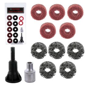   Set curatare butuci roti Technic F1334, 14 piese, 8mm, 1/2"