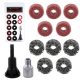 Set curatare butuci roti Technic F1334, 14 piese, 8mm, 1/2"