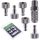 Set Conectori Rapizi Aerograf, Filet 1/8 inch, 6 Bucăți