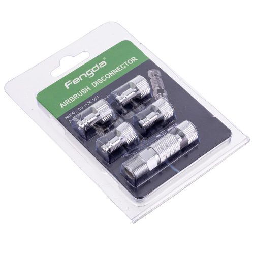 Set Conectori Rapizi Aerograf, Filet 1/8 inch, 6 Bucăți
