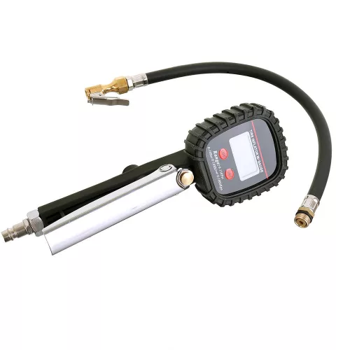Compresor Digital Anvelope Profesional 0-10 bar, Manometru Cauciucat
