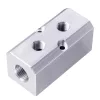 Distribuitor Pneumatic Aluminiu 2 intrări 1/2", 2 ieșiri 1/4"