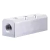 Bloc Distribuitor Aer Pneumatic Aluminiu 2 Intrări 1/2", 3 Ieșiri 1/4"