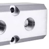 Bloc Distribuitor Aer Pneumatic Aluminiu 2 Intrări 1/2", 3 Ieșiri 1/4"
