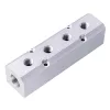 Distribuitor pneumatic aluminiu 2x 1/2" intrare, 4x 1/4" ieșire