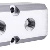 Distribuitor pneumatic aluminiu 2x 1/2" intrare, 4x 1/4" ieșire