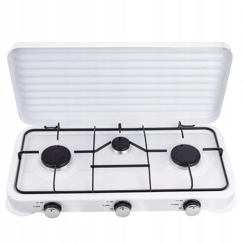 Aragaz Camping Portabil cu 3 Arzătoare 5.5 kW, Stabil și Ușor