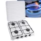 Cuptor cu Gaz Portabil cu 4 Arzătoare, 8.8 kW, Alb
