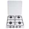 Cuptor cu Gaz Portabil cu 4 Arzătoare, 8.8 kW, Alb