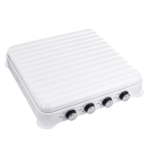 Cuptor cu Gaz Portabil cu 4 Arzătoare, 8.8 kW, Alb