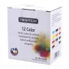 Set Vopsea Acrilică Timbertech pentru Aerograf, 12 Culori x 30ml